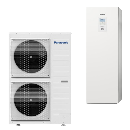 Panasonic Aquarea T-CAP 9 kW-os H generációs, All In One split hőszivattyú szett, 1f ázisú Compact (KIT-AXC09HE5C) [WH-UX09HE5/ WH-ADC1216H]